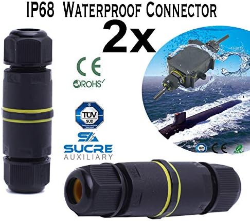 Sucre Auxiliary® 16 A 450V 2/3/4 Pin IP68 Waterproof Electrical Cable Wire Connector 2, 5-9mm)