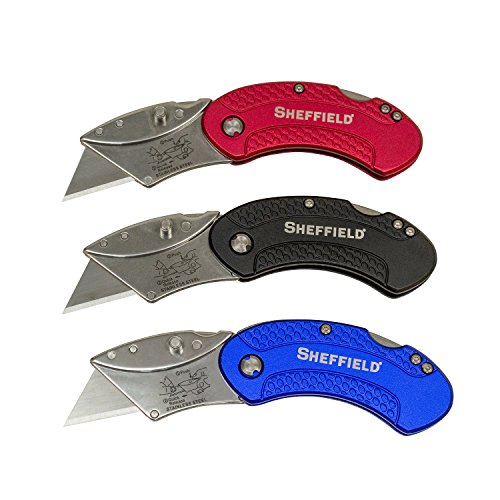 Sheffield 3 Piece Folding Lockback Utility Knife on Galleon Philippines