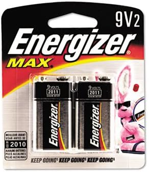 Energizer Alkaline Batteries 9 V Blister 2 Count Batteries Pack of 10
