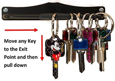 HangIt, A Wall Mounted, Decorative Key Hanger Made of Steel, Ingenious Design for Multiple Uses, All Items are readily Accessible Without Removing Any Other Items.