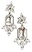Gold Tone Art Deco Antique Vintage Retro 20s 30s Flapper Style Rhinestone Wedding Bridal Prom Earrings