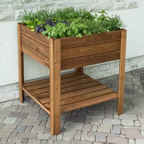 Gardiun KSU13010 - Huerto Urbano madera tratada 80*40*88 cm ...