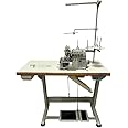 Juki Industrial 4-Thread Overlock Sewing Machine, K.D Table & Servo Motor with REX LED Sewing Light DIY