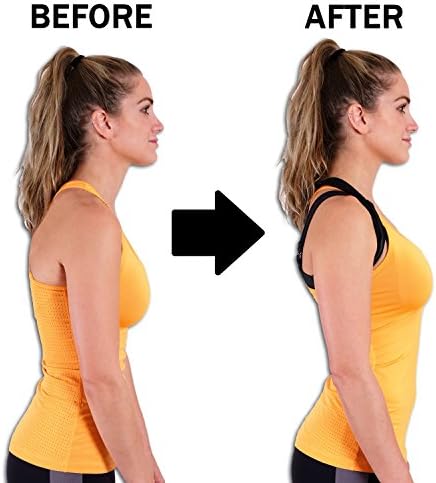Posture Corrector for Women Men and Kids + FREE Resistance Band for Upper Pain Relief, Universal Adjustable and Comfortable High Back Support Posture Brace - Unisex Medical Orthopedic Braces