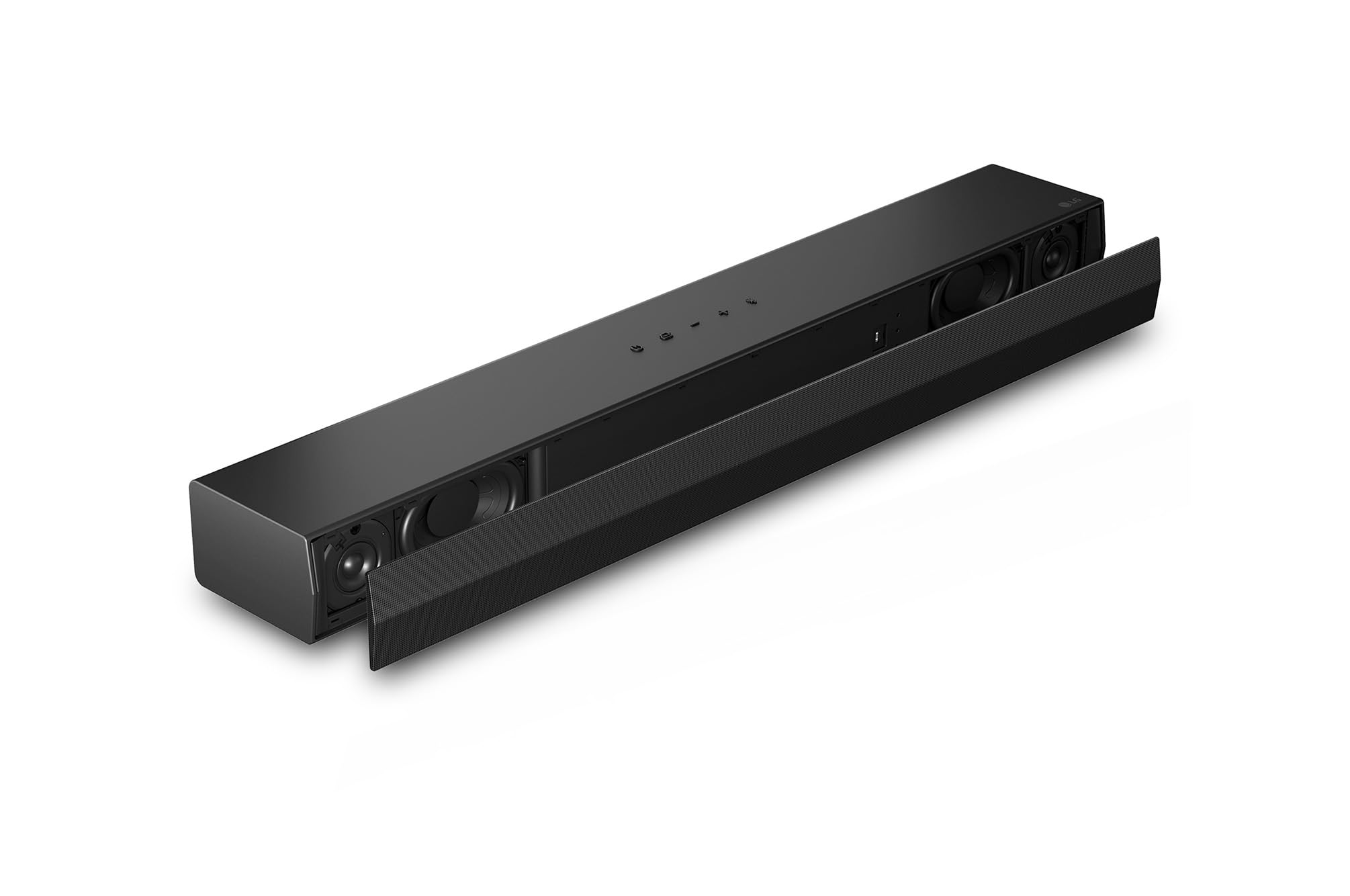 LG S20A 2.0ch Kompakte Soundbar (50W) mit Dolby Audio (AI Sound Pro, Wow Interface, Bluetooth, HDMI ARC, Wandmontage möglich) [2024], Schwarz 3