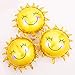 Sun Smile Foil Mylar Helium Balloons Yellow Smiling Face Balloons for Birthday Party and Wedding Decoration- 24