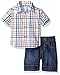 The Children's Place Baby Boys' Plaid Cuff Set