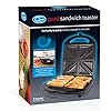 Quest-35990-Quad-Sandwich-Toaster-Non-Stick-Auto-Temperature-Control-Cool-Touch-Handle-and-Locking-Clip-Stainless-Steel-1100W-1100-W Quest 35990 Quad Sandwich Toaster / 4 Portion 8 Slice Non-Stick Toastie Maker/Auto Temperature Control/Cool Touch Handle…