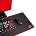 Redragon P003 Suzaku Huge Gaming Mouse Pad Mat, with Special-Textured Surface, Silky Smooth, Non-Slip Backing, Waterproof Surface, Stitched Edges, 31.50 x 11.81 x 0.12 inches
