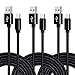 USB C Charger Cable, CIKOO 3 Pack 10Ft Braided Type C Fast Data Charging Cord for Galaxy Note 8 S9 S9+ S8+, Oneplus 6 5 3T, Google Pixel 2 XL, LG G7 G6 G5 V20, Nexus 5X 6P, Moto Z