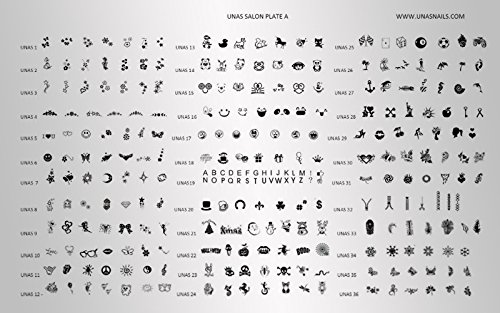 Stamping-Nail-Art-Salon-SetA-By-Unas-Xl-Plate-247-Images