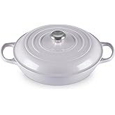 Le Creuset Enameled Cast Iron Signature Braiser, 3.5 qt., Shallot