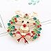 Christmas Brooch Pins Rhinestone Crystal Christmas pins for Women Girls Reindeer Pins Statement Christmas brooch Holiday Jewelry Gifts(Deer)