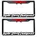 Sparkoo Sport Camaro SS License Plate Frames Cover Holder Blue Burnt Chameleon Compatible with Chevy (2)