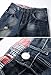 FEESON Men's Ripped Slim Fit Straight Denim Jeans Vintage Style with Broken Holes 08 W34