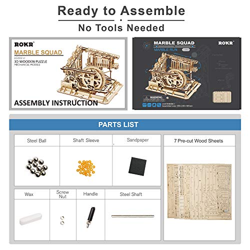 Rokr Marbel Run DIY 3D Wooden Puzzle Creative Toys Model Building