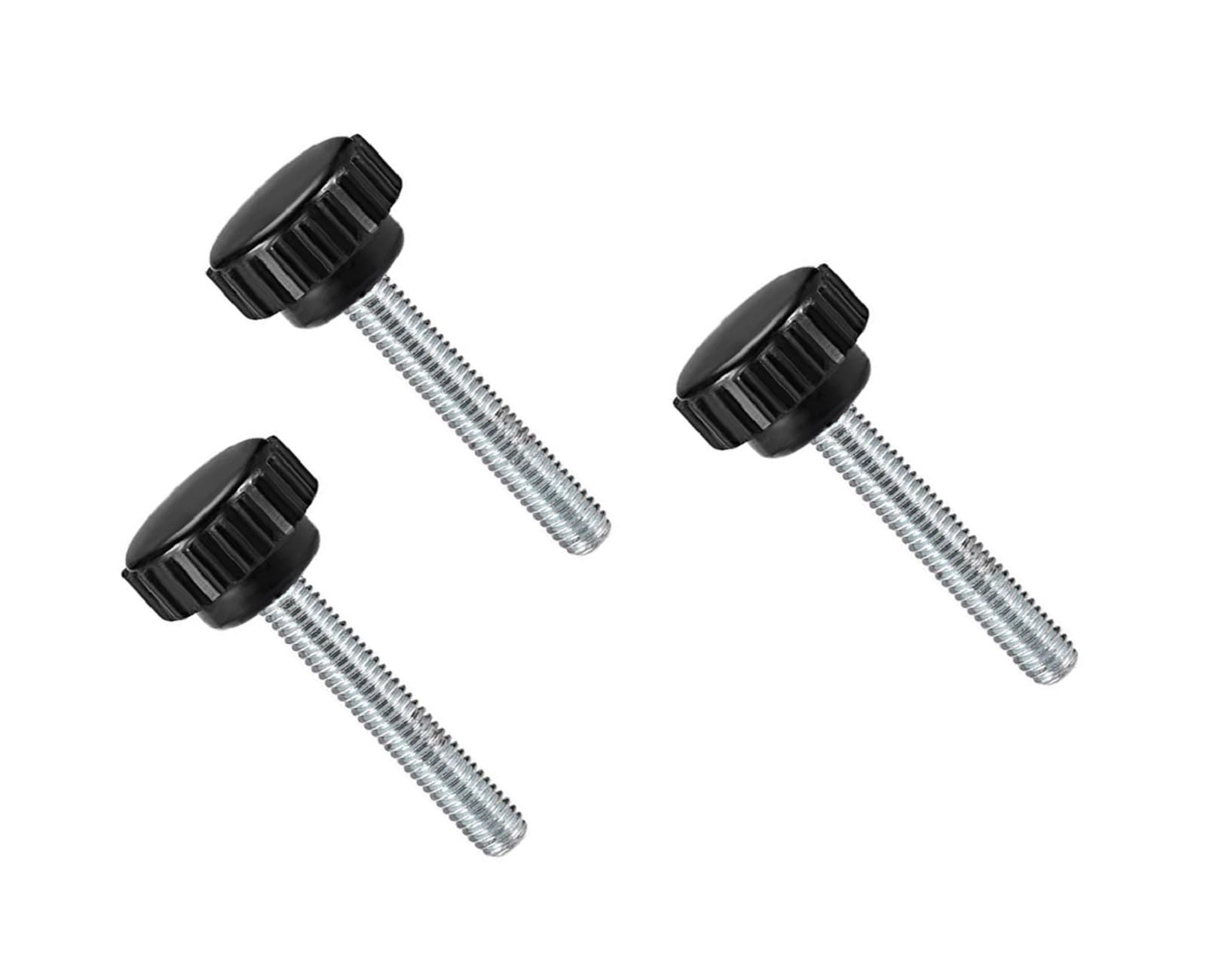 MACHSWON Knurled Clamping Knobs Grip Thumb Screw on Type for Saw, Drill Press, Lathe and Routing jigs Male Thread Knurled Clamping Knobs M6 x 40mm 3pcs — image 1