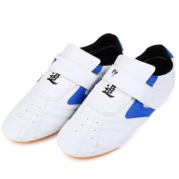 Tai Chi Shoes Boxing Shoes, PU Lether Soft Sole Tekwondo Shoes