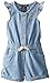 Calvin Klein Baby-Girls Infant Solid Blue Denim Romper