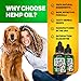 Hemp Oil for Dogs & Cats - 1500 mg - Effective Premium Formula - Grown & Made in USA - Supports Hip & Joint Health - Natural Relief for Pain and Stress, Separation Anxiety - Pet Omega 3, 6 & 9 Oil