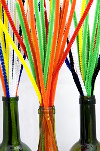 Craft Chenille Stem Pipe Cleaners - Bulk Pack of 500 – Assorted Colors 12 Inch Soft Wire Stem Crafting Supplies - Thumbnail 2