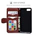 YOKIRIN iPhone 7 Wallet Case, iPhone 8 Case, PU Leather Dream Catcher 3D Relief Totem Embossed Folio Flip Full Protective Cover with Credit Card Holder Kickstand Magnetic Closure for iPhone 7 (Brown)