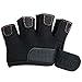 Contraband Pink Label 5537 Womens Micro Weight Lifting Gloves w/Grip-Lock Silicone Padding (Pair) - Minimalist Half Gloves - Apple Watch Friendly (Black, X-Small)