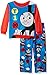Thomas the Train Boys' Toddler Boys' 2-Piece Fleece Pajama Set with Friend, Red, 4T