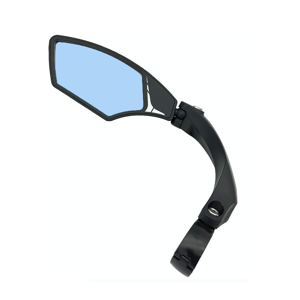 Hafny NEW Handlebar Bike Mirror, HD,Blast-resistant, E-bike Mirror, Glass Lens, HF-MR095 (Anti-glare Blue Left)