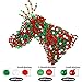 WILLBOND 1200 Pieces Christmas Craft Embellishments Set, Resin Buttons, Bells & Pom Pom Ornaments for DIY Craft Sewing Decoration Accessories