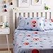 Amazon Basics by Marvel Spiderman Spidey Crawl Bed Sheet Set, Full