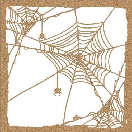 TODO-STENCIL Stencil Deco Party 048 Halloween Spider Web Exterior Measurements: 20 x 20 Internal Measurements: Design 18 x 18 cm