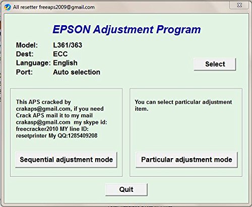 Epson Adjustment Program Key Free