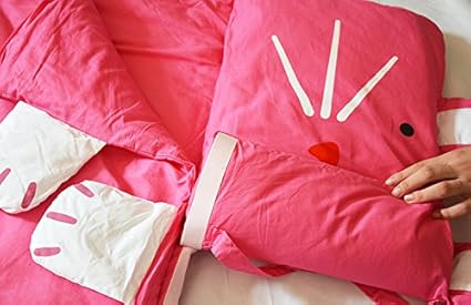 Amazon キッズ 寝袋 シュラフ 室内 かわいいキャラクター 布団 ブランケット保育園 幼稚園のお昼寝 泊り 夏のアウトドア うさぎちゃん 掛け布団 ベビー マタニティ 通販