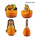 JOYIN Thanksgiving Party Decoration Set Including 4 Decor Friends, 1 Banner Hanging Garland, 6 Foil Swirls with Decorative Hanging Cutouts, 6 Double Thread Foil Swirls for Thanksgiving Holiday Decor