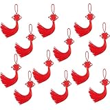 12 pcs Chinese Knot Handmade Silky Souvenir Tassels