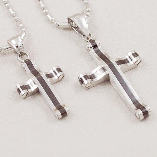 Rainy Jewel : Accessories Jewelry Black Simple couple crucifix ecklace for