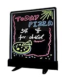 LED Fluorescent Illuminated Writing Menu Sign - Neon Eraser Board