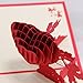 IShareCards Handmade 3D Pop Up Greeting Card Cupids Heart