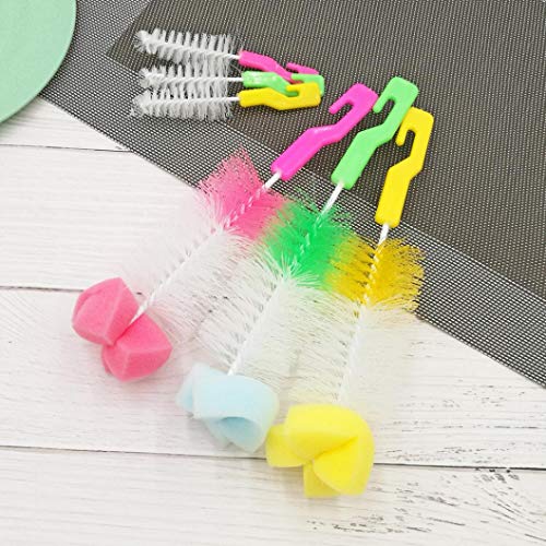 Elaco Brush, Baby Bottle Brush Cleaner Spout Cup Glass Teapot Washing Cleaning Tool Brush