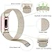 Find-MyWay Replacement Compatible with Charge 3 Bands/Charge 3 SE Metal Bands Wristband Accessory Magnetic Breathable Sport Bracelet Strap Small & Large for Women Men Silver Rose Gold 10 Colors