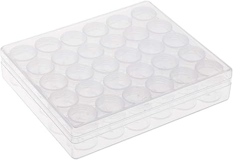 Amazon 収納ボックス クリア リップクリーム用 家庭用 学校用 オフィス用 約30スロット 収納ケース ボックス オンライン通販
