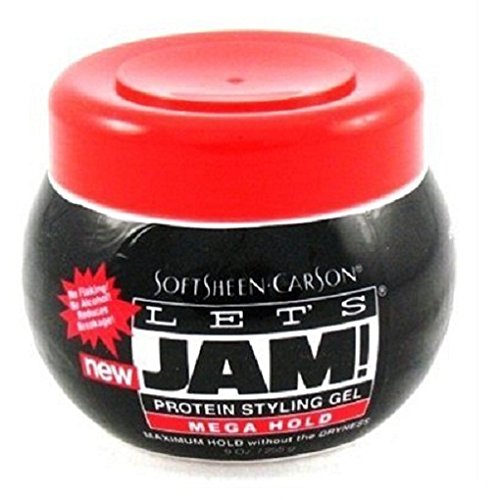 Lets Jam Gel 9oz Mega Hold Jar Protein Styling (3 Pack)