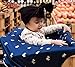 Alpy Baby Car Seat and Nursing Cover - Privacy Poncho for Breastfeeding - Safety Canopy for Shopping Carts, High Chairs & Sun Shade for Carriers - Soft, Breathable - Extra Large, Navy with Cute Llamas