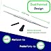 2 Pack Stainless Steel Wax Carving Tool Set + 3ml Silicone Jar (Silver Set)