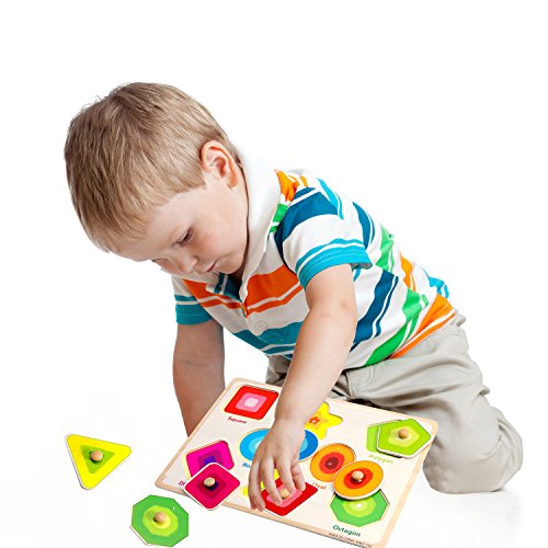 Kids Wooden Peg Puzzle,Educational Toy for toddlers Bundle Set Alphabet ABC Letters Numbers and Shapes Toy Board Game Cognitive Learning Gift for Age 3 4 5 6 7 Year Old Toddlers Baby Boys