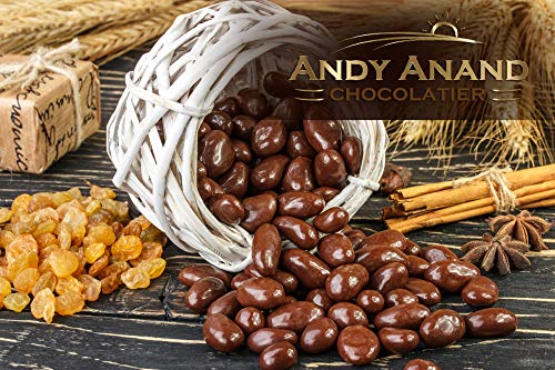 Andy Anand’s Chocolates - Premium California Almonds covered with Gourmet Chocolate in Gift Basket, All-Natural and Certified Made from Natural Ingredients (1 lbs)