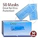 Professional Medical Disposable Earloop Face Masks for Dust, Germ Protection and Personal Health (50 Masks, Blue)
