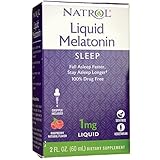 Natrol Melatonin 1 mg Liquid 2 oz (Pack of 2)