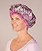 Mademoiselle Designer Shower Cap with Drawsting Pouch, Stella Bella